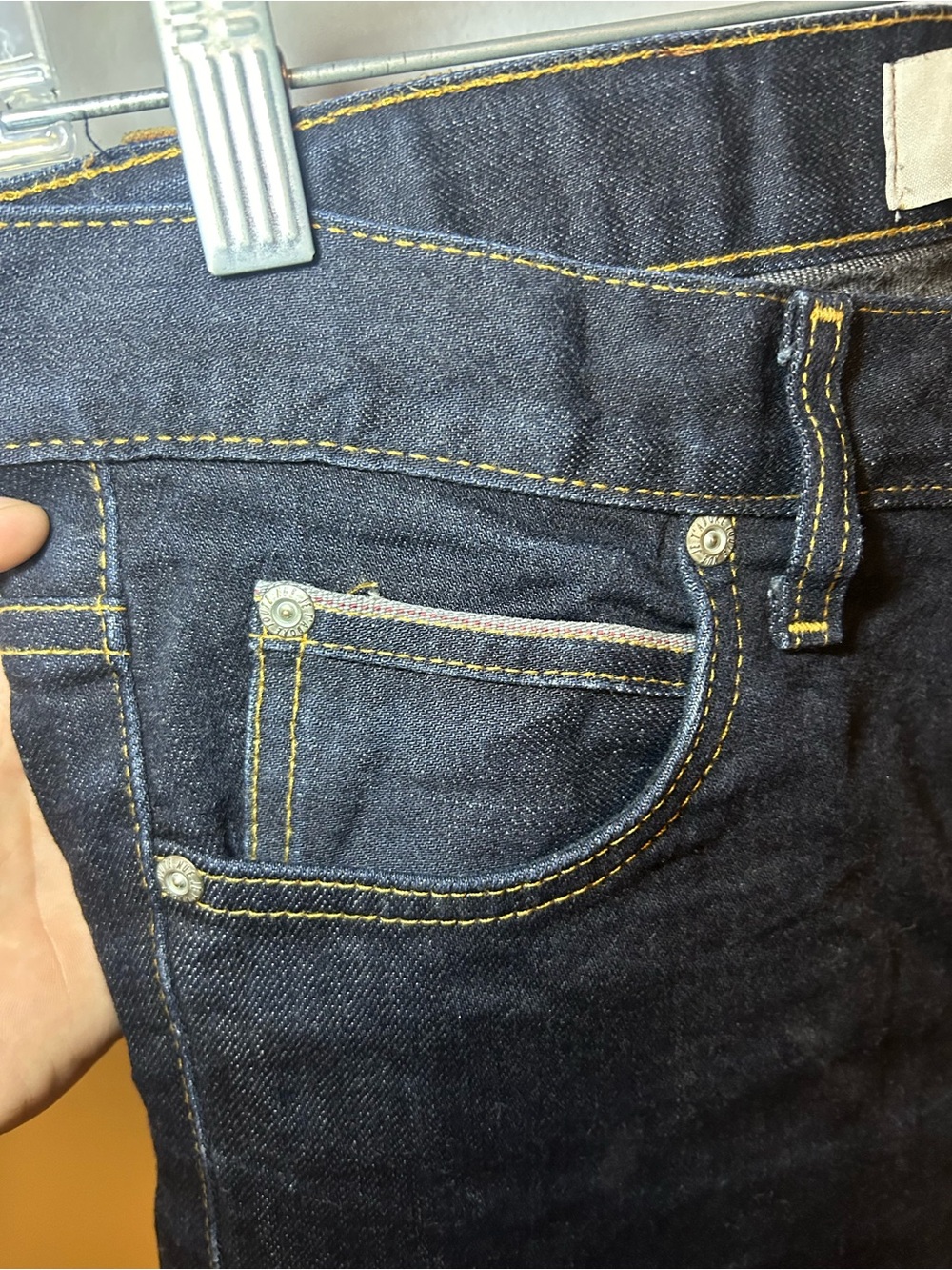 Naked & Famous Deep Indigo Stretch Selvedge Denim jeans - Picture 6 of 13
